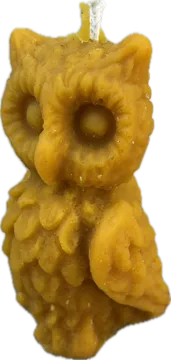 Bougie chouette en cire d'abeille