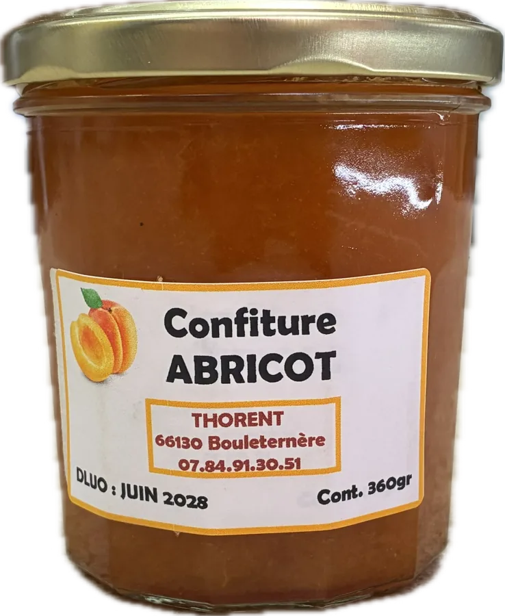 Confiture d'abricot artisanale