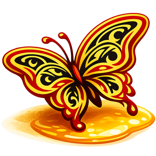 Logo papillon de Philippe Thorent, apiculteur et producteur local à Boulternère dans les Pyrénées-Orientales, spécialisé dans le miel artisanal, le jus de pomme fermier, l’huile d’olive, les confitures, les amandes et les produits du terroir en circuit court